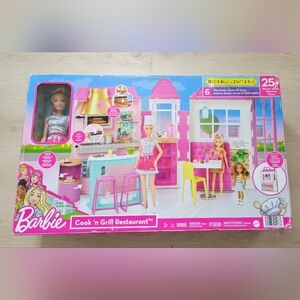 Barbie Pink and Yellow Cook 'n Grill Set